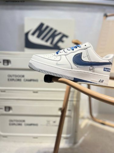 Supreme X Nk Air Force 1'07 Low 空军一号低帮休闲板鞋 #定制皮料 原楦原纸板 纯正空军版型 高清洁度 内置全掌气垫Dq6628