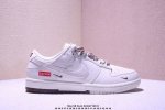 海外爆款限量发售！公司级 Nike Sb Dunk Low“ Supreme联名 白棕双拼小勾” 周年高端定制 低帮休闲板鞋 定制鞋盒 大厂纯原品质出货 超高清