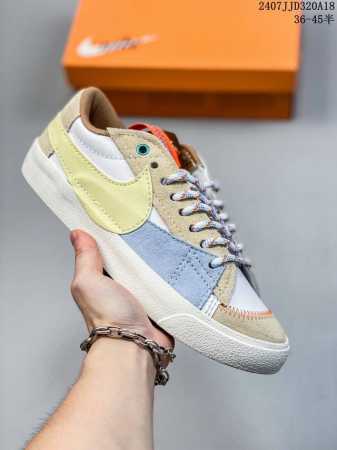 耐克nike Blazer 77 Low Jumbo White Light Pink 1977开拓者系列低帮百搭休闲运动篮球板鞋“白银黑大钩” 货号：Dx60 - 点击图像关闭
