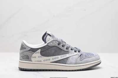 公司级aj1倒勾travis Scott X Air Jordan 1 ” Reverse Mocha “ Aj1乔1 Ts 闪电 联名倒钩 低帮文化篮球鞋 完