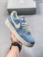 开学季活动特价 百搭神器 Nike Air破洞牛仔休闲板鞋 独家实拍Nk Air Force 1 空军一号板鞋 官方货号 Cw2288-111 官方同步 原装级