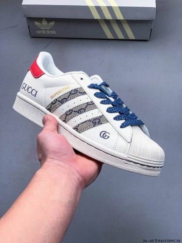 公司级头层！阿迪达斯Adidas Superstar 贝壳头经典百搭休闲板鞋 渠道正品订单 诠释市场最高工艺水平 贝壳头经典小白板鞋 专柜上架同步配色 全鞋进口