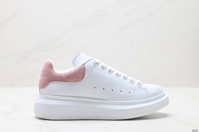 公司级意大利高奢品牌Alexander Mcqueen亚历山大 麦昆 Sole Leather Sneakers低帮时装厚底休闲运动小白鞋 尺码:35-40 I