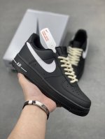 官方爆款定制 公司级 Nike Air Force 1 Low’07 黑白麻绳 空军一号低帮休闲板鞋 定制皮料 定制鞋盒 配件齐全 原楦原纸板 纯正空军版型 内