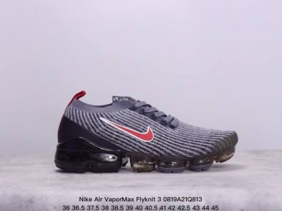 真标nike Air Vapormax Flyknit 3耐克全掌大气垫透气跑步鞋 货号:Aj6900-012 尺码:36 36.5 37.5 38 38.5