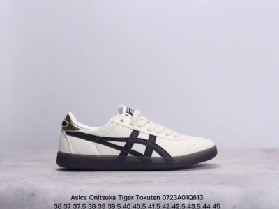 亚瑟士 Onitsuka Tiger Tokuten 复古低帮休闲跑鞋 Tokuten的灵感来源于80年代的室内用鞋 T-Toe前足补强设计 室内鞋的橡胶大底元