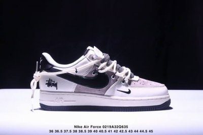 海外限量发售！公司级Nike Air Force 1 '07 Low “Supreme联名--蓝灰色”空军一号 低帮 运动鞋 休闲鞋 折边针车 工艺难度大 原楦