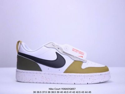 公司级 真标半码耐克Nike Court Borough Low 2 耐克校园休闲板鞋 尺码36 36.5 37.5 38 38.5 39 40 40.5 41