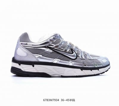 公司级nk P-6000 系列低帮复古老爹风休闲运动舒适慢跑鞋 银灰 Cn0149-001 购入原鞋原装纸板楦头开发 独家私模四层组合大底 市场唯一正确版本 良