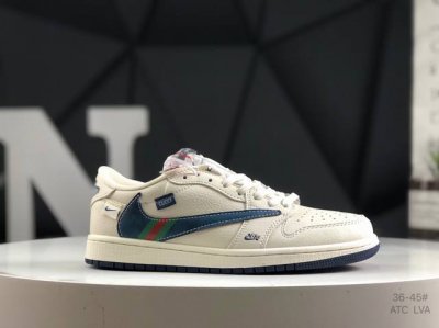 耐克 Travis Scott X Fragment Design X Jordan Air Jordan 1 Low Og Sp 多方联名合作融合了Travi