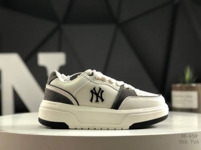 Ss春季学院穿搭爆款Korea韩国限定，联乘Ny美国榄球洋基队 Mlb Chunky Liner New York Yankees学长鞋系列低帮老爹风轻量**厚