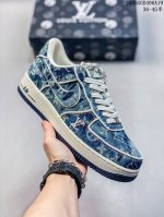 海外限量发售 公司级Nike Air Force 1 '07 Low Lv联名--蓝牛仔 空军一号 低帮 运动鞋 休闲鞋 折边针车 工艺难度大 原楦头原纸板 原