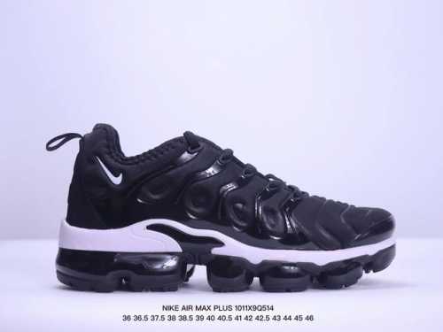 Nike 耐克 男女子休闲鞋气垫缓震跑步鞋 Air Max Plus 运动鞋 造型超讨喜！鞋面以帆布和织物材质包裹，保证了轻薄透气，更适合夏季穿着。鞋侧 鱼骨