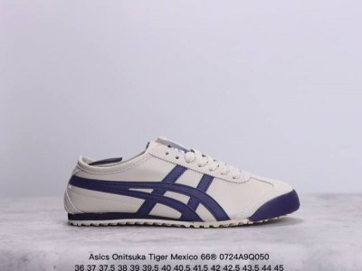 Asics 亚瑟士 男女鞋真标半码制 日产经典老牌-鬼塚虎 Onitsuka Tiger Mexico 66经典墨西哥系列复古经典百搭板鞋休闲运动鞋慢跑鞋 采用
