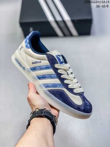 公司级Adidas Originals Gazelle Indoor Indoor Lv T头鞋 Sup联名 防滑耐磨轻便 低帮 板鞋 男女同款 白 以柔软的皮