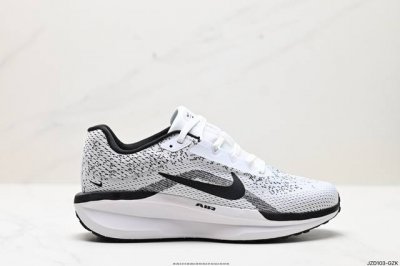 真标耐克2024新款nike Zoom Winflo 11运动休闲轻便缓震气垫跑步鞋公路跑步鞋 飞线贾卡轻质透气休闲运动鞋。 货号:Fj9509-402 尺码: