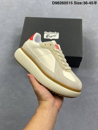 公司级Onitsuka Tiger鬼塚虎 Delecity 厚底运动 耐磨低帮生活休闲鞋 厚实和平底鞋底融入1950年代档案篮球鞋的元素 鞋面以1980年代网球