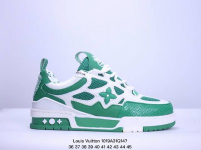 路易威登 Louis Vuitton LV路易威登板鞋 面包鞋 新款 LV Trainer最新配色运动鞋 L家 篮球鞋风格运动鞋 该鞋由艺术总监 VIRGIL