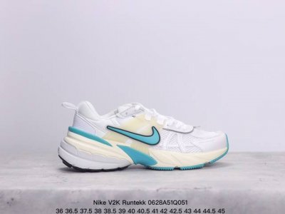 公司级耐克nike V2K Runtekk 减震防滑复古低帮跑步鞋！ 材质上使用大面积网眼 皮革 Tpu 组成 支撑和透气性肯定不错 中底处由 Cushlon