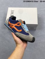 公司级 Loewe 罗意威 Ballet Runner 皮革织物拼接 简约圆头 系带 低帮 运动休闲鞋这双鞋是Loewe新发布的Ballet Runner ，被