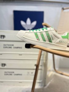 古驰 X Adidas Originals Superstar 经典配色 经典贝壳头官网同步 实拍首发渠道正品订单 诠释市场最高工艺水平区别市面普通真标版本 进