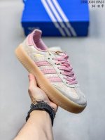真标带半码 adidas Originals Sambae 舒适百搭 防滑 低帮 板鞋 女款 粉色 尺码 见图 编码 05Jgd315A23
