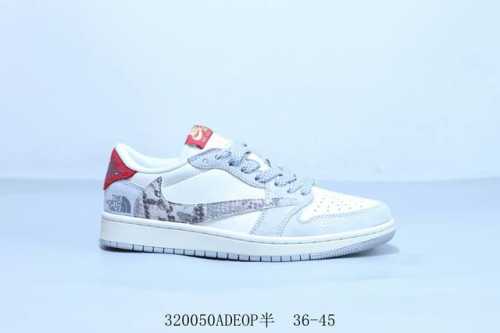 260 乔丹Air Jordan 1 Low Aj1 乔1低帮复古文化休闲运动篮球鞋倒勾 联名 320050Adeop半 36-45