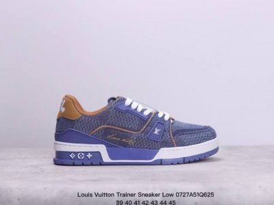 公司级全新lv路易威登louis Vuitton Trainer Sneaker Low休闲运动文化百搭板鞋 尺码:39-45 Xm0727Q625