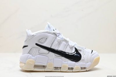 真标耐克nike Wmns Air More Uptempo Gs Barely Green 皮蓬初代系列经典高街百搭休闲运动文化篮球鞋美国队配色 货号:Dq5