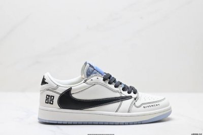 真标Aj1倒勾Travis Scott X Air Jordan 1 ” Reverse Mocha “ Aj1乔1 Ts 闪电 联名倒钩 低帮文化篮球鞋 货号