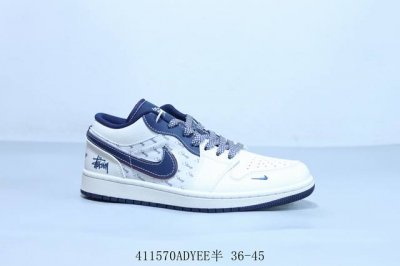 乔丹Air Jordan 1 Low Aj1 乔1低帮复古文化休闲运动篮球鞋 斯图西联名 货号 Xf8698-033 41 Adyee半 36-45