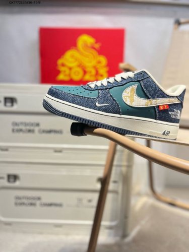 北面 X Nk Air Force 1'07 Low 空军一号低帮休闲板鞋 #定制皮料 原楦原纸板 纯正空军版型 高清洁度 内置全掌气垫Ch6336 Qx777