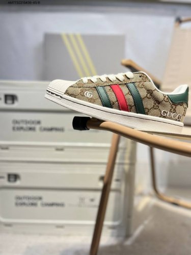 古驰 X Adidas Originals Superstar 经典配色 经典贝壳头官网同步 实拍首发渠道正品订单 诠释市场最高工艺水平区别市面普通真标版本 进
