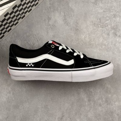本地 核心私 万斯Vans Sk8-Low pro 黑白经典 侧边棋盘Logo标 专业滑板鞋 鞋垫升级采用可弹性材料 可拆换 脚感舒适区别普通鞋垫 工艺 硫化1