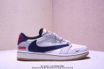 travis Scott X Fragment Design X Jordan Air Jordan 1 Low Og Sp “Supreme联名 白灰深蓝生胶