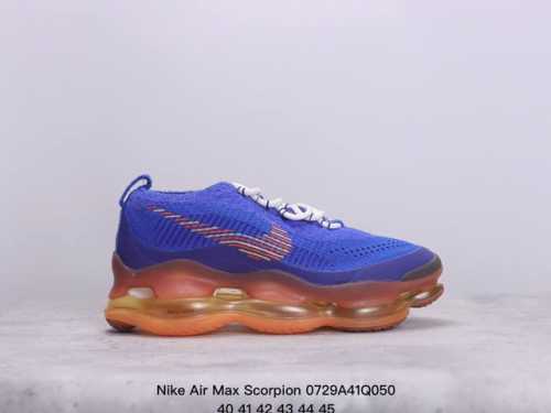 nike Air Max Scorpion 次世代气垫 搭载全掌长气垫的新鞋款，而这样的配置，会带来过去所有 Air Max 鞋款所没有的穿著体验；除了中底外鞋