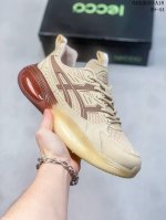 Ecco爱步 广东原版 配备原版三件套 防尘纸 手提袋 高弹大底 全头层牛皮 新款百搭休闲款 纯手工制成 鞋面走线工整 清晰质感 原单品质 拼接运动透气网布 采