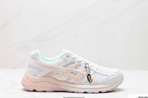 公司级asics 亚瑟士 透气网眼鞋面配合部分合成革材质，全新rearfoot Gel后置凝胶缓冲效果日本专业跑鞋品牌-亚瑟士asics Gel-Contend
