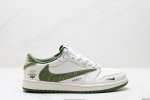 390 公司级Aj1倒勾Travis Scott X Air Jordan 1 ” Reverse Mocha “ Aj1乔1 Ts 闪电 联名倒钩 低帮文化篮