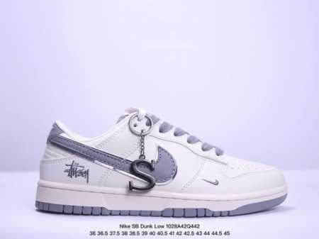 海外爆款限量发售！公司级 Nike SB Dunk Low“斯图西联名 贴布灰白黑勾” 周年高端定制 低帮休闲板鞋 定制鞋盒 大厂纯原品质出货 超高清洁度 皮料 - 点击图像关闭