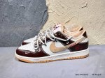 340 耐克 联名 Nike Dunk Low Lthr/Ow 解构绑带滑板鞋 Sb系列经典复古运动鞋。双鞋带系统延续了今年的代表性风格，搭配亮色鞋带，保持了