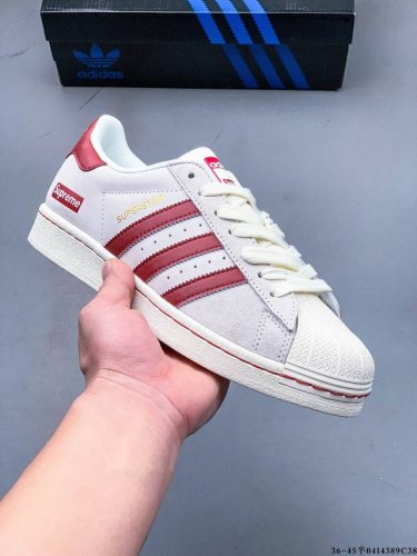 公司级头层！阿迪达斯Adidas Superstar 贝壳头经典百搭休闲板鞋 渠道正品订单 诠释市场最高工艺水平 贝壳头经典小白板鞋 专柜上架同步配色 全鞋进口