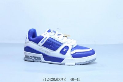 180 lv路易威登Louis Vuitton Trainer Sneaker Low休闲运动文化百搭篮球鞋 货号 Ag2U7Amdbjin400 312420