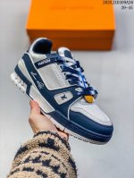 Louis Vuitton 路易威登 采用大荔枝鞋面材质，原装一致Tpr光泽组合鞋底，耐弯折滴塑支持片，鞋垫嵌入超软脚感乳胶材质驴的篮球鞋，Virgil Abl
