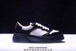 Gucci古驰Chunky B Gg饼干鞋皮革低帮系带 时尚板鞋男女款黑色 Xm0226Q222