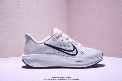 公司级Nike Quest 6极速6代网面透气 时尚休闲跑步鞋 简约高科技设计采用多层材料 为双足带来凉爽感受和稳固体验 时尚鞋面搭配中足包覆设计 提供稳固贴合