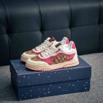550 核心私 Gucci蛇年限定 意大利奢侈品牌-古驰Gucci Re-Web Leather Sneakers 系列低帮复古百搭训练休闲运动小白板鞋 尺码：