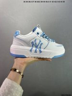 公司级Mlb印花Mlb Chunky Liner Denim Monogram Sl 复古印花老爹鞋 纯原版本 后跟加厚 呵护脚后跟 立体保护软绵鞋口 轻松穿脱
