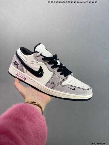 310 公司级Air Jordan Aj1 Low 低帮系列定制配色Sj9950-012 原厂内置气垫魔块 A模大底 头层小牛皮 鞋舌Aj原厂专用牛津布+Aj专