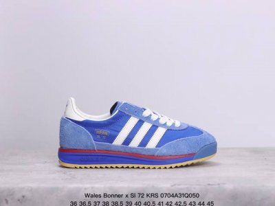 复古前卫都占了，联乘英国设计师品牌wales Bonner X Sl 72 Krs 经典复古低帮休闲运动慢跑鞋 尺码：36 36 37 38 38 39 40